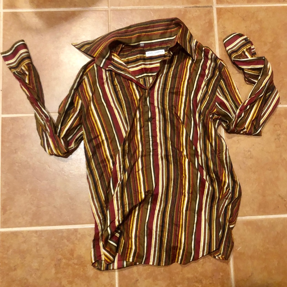 Dolce & Gabbana Button Down Collared Shirt  17/43